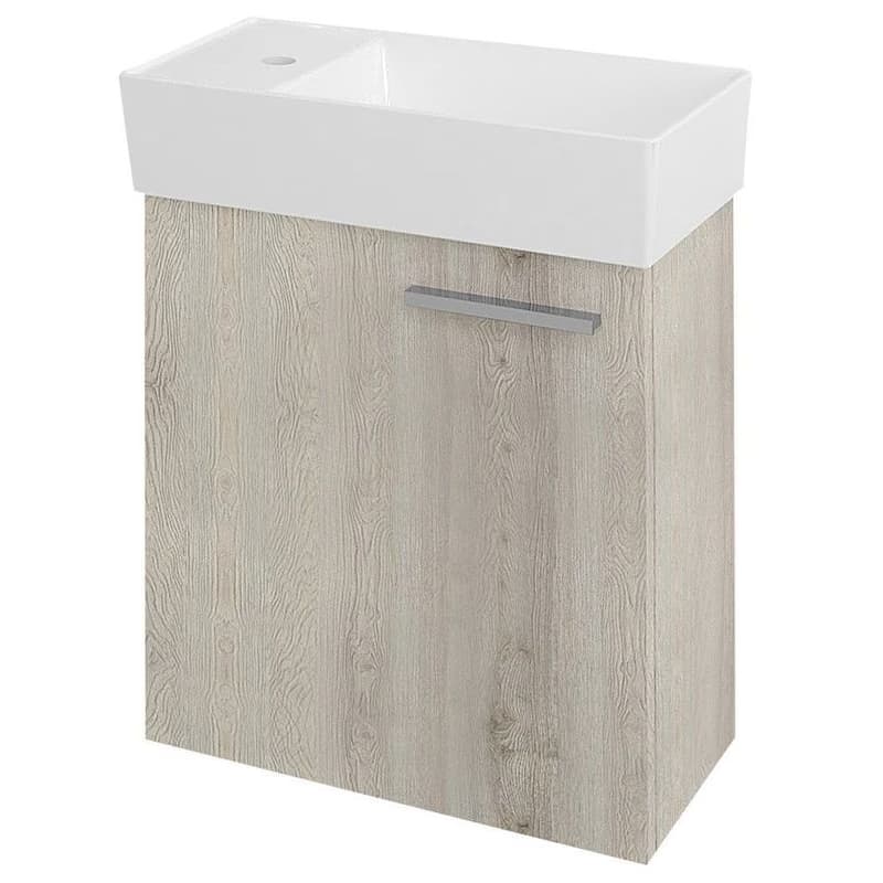 SAPHO - MAXX umývadlo 47x24cm, ľavá, liaty mramor, biela MX475 5