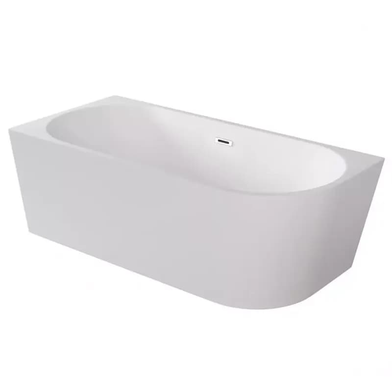 Voľne stojaca vaňa rohová Zoya 150/75 L+Klik-Klak s obdĺžnikovým prepadom Slim chróm 1