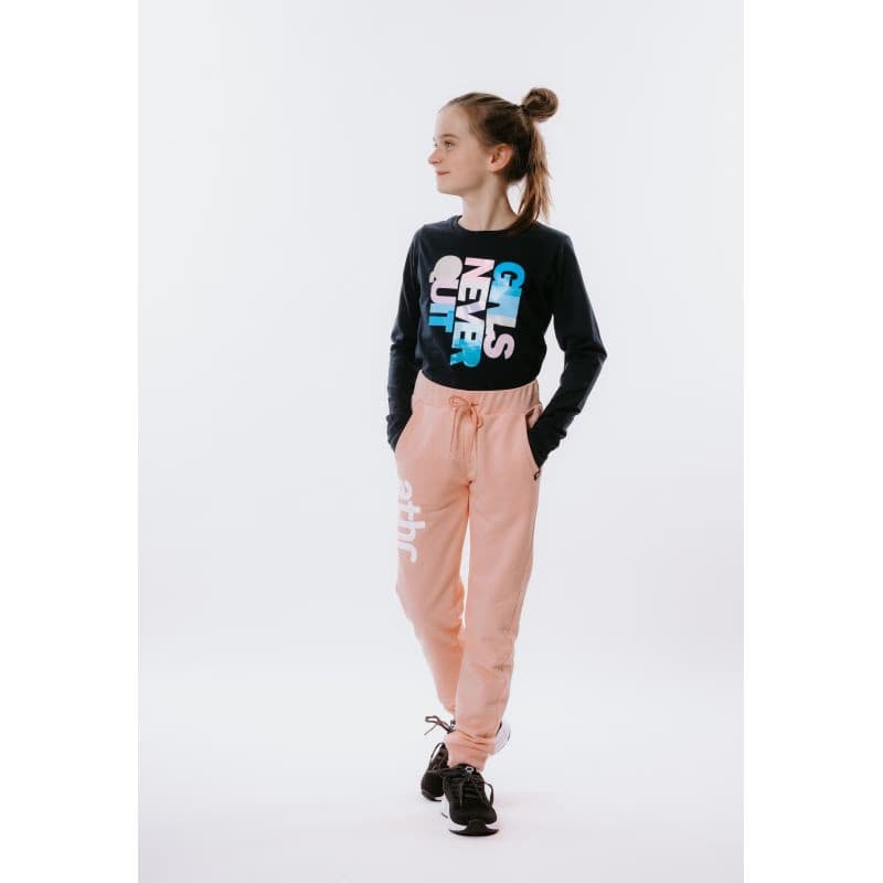 Dievčenské tričko s dlhým rukávom AUTHORITY KIDS T-NEVER navy 5