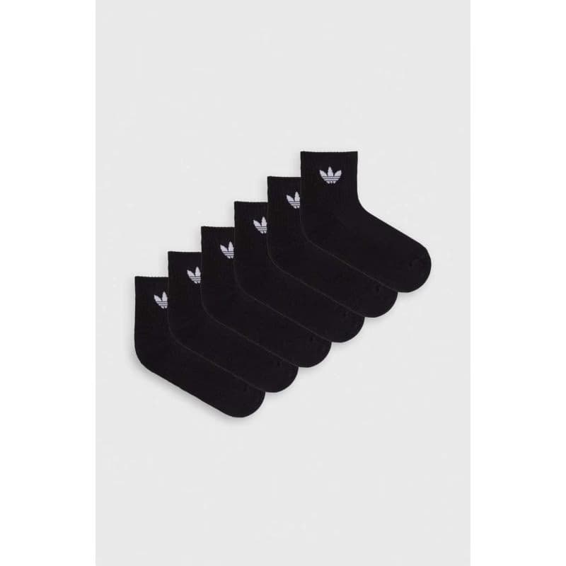 Ponožky ADIDAS 6 PACK-MID ANKLE SCK-BLACK 4