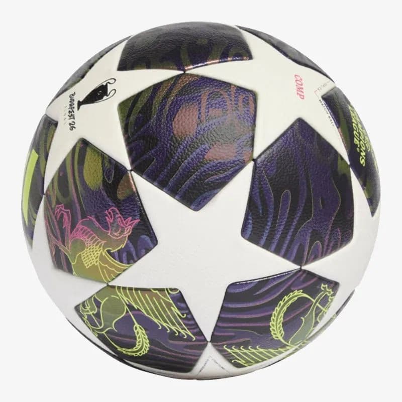 Futbalová lopta ADIDAS UCL COM F DPURPL WHITE SYELLO 3