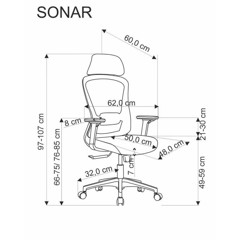 Kancelárske kreslo SONAR Halmar 4