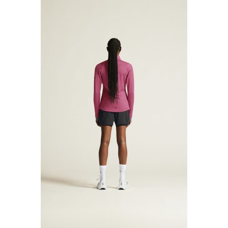 Dámska zateplená bežecká mikina s 1 2 zipsom CRAFT CORE GAIN THERMAL MIDLAYER W-744000-Rouge 5