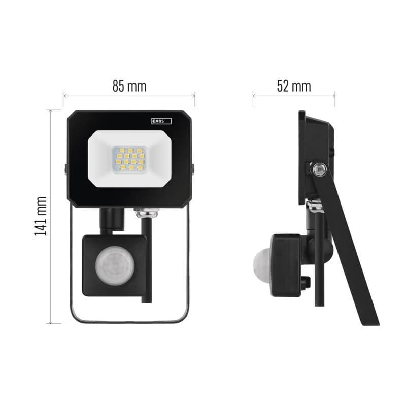 EMOS LED REFLEKTOR SIMPO 10W, 1000Lm, 4000K, PIR 3