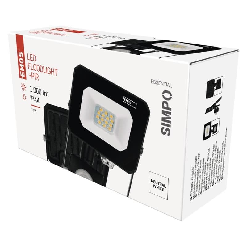 EMOS LED REFLEKTOR SIMPO 10W, 1000Lm, 4000K, PIR 4