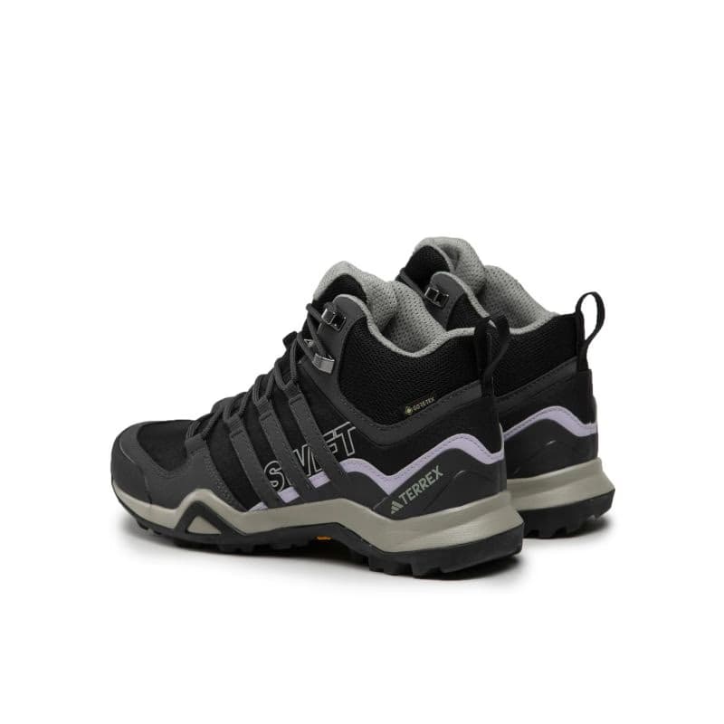 Dámska členková turistická obuv ADIDAS Terrex Swift R2 Mid GTX Ws core black solid grey purple tint 4