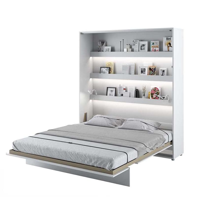 Dig-net nábytok Sklápacia posteľ Lenart BED CONCEPT BC-13p biely lesk | 180 x 200 cm 5