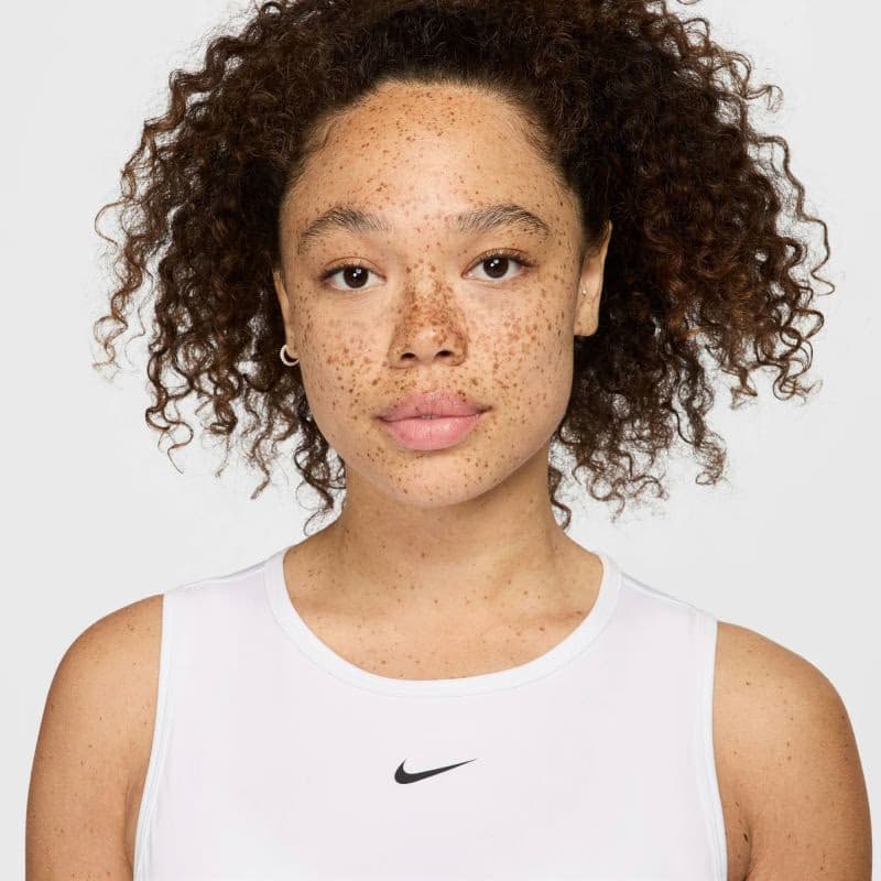 Dámske tréningové tričko s krátkym rukávom NIKE PRO DF 365 CROP TANK-100 WHITE BLACK 5