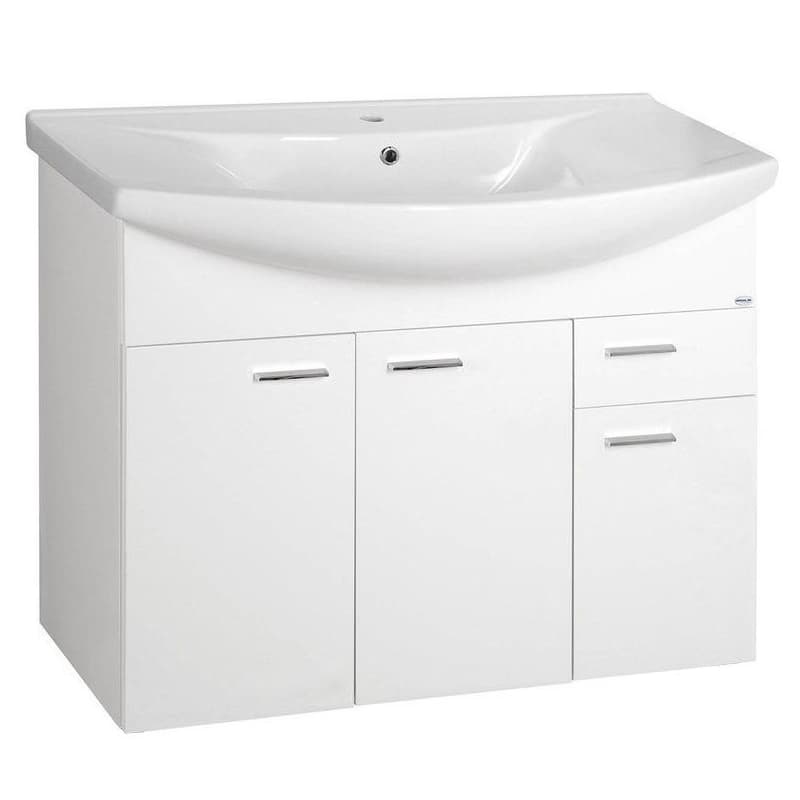 AQUALINE - ZOJA umývadlová skrinka 93x74x34cm, biela 51094A 1