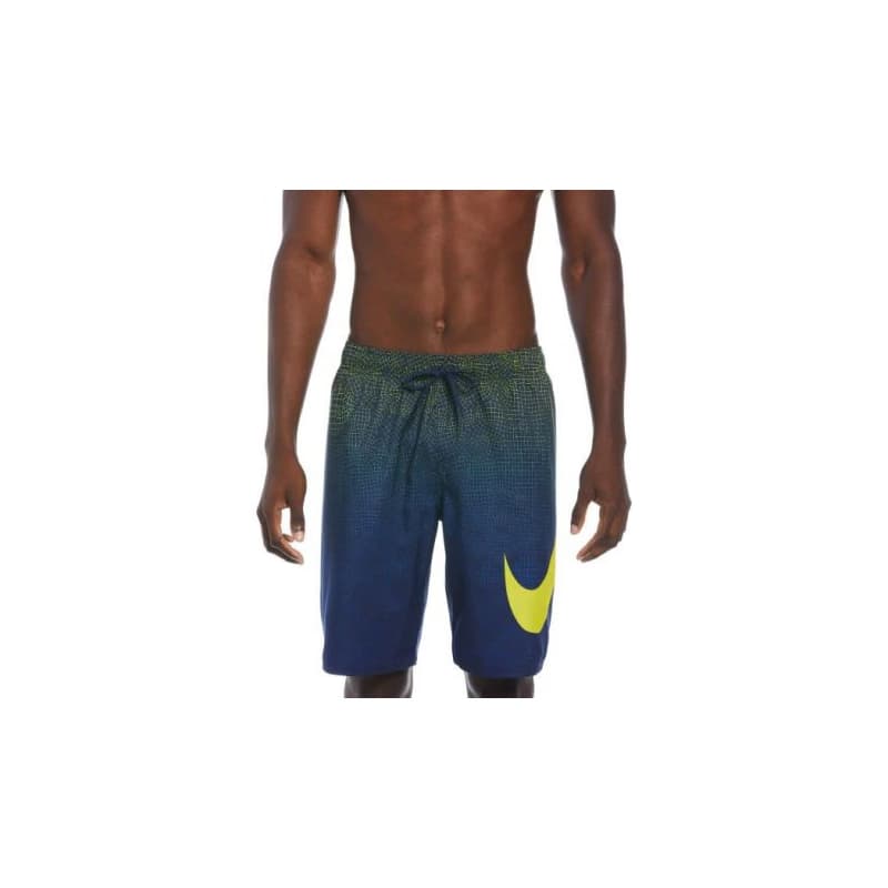 Pánske plavky NIKE SWIM Grid Swoosh Breaker 9 inch-730-opti yellow