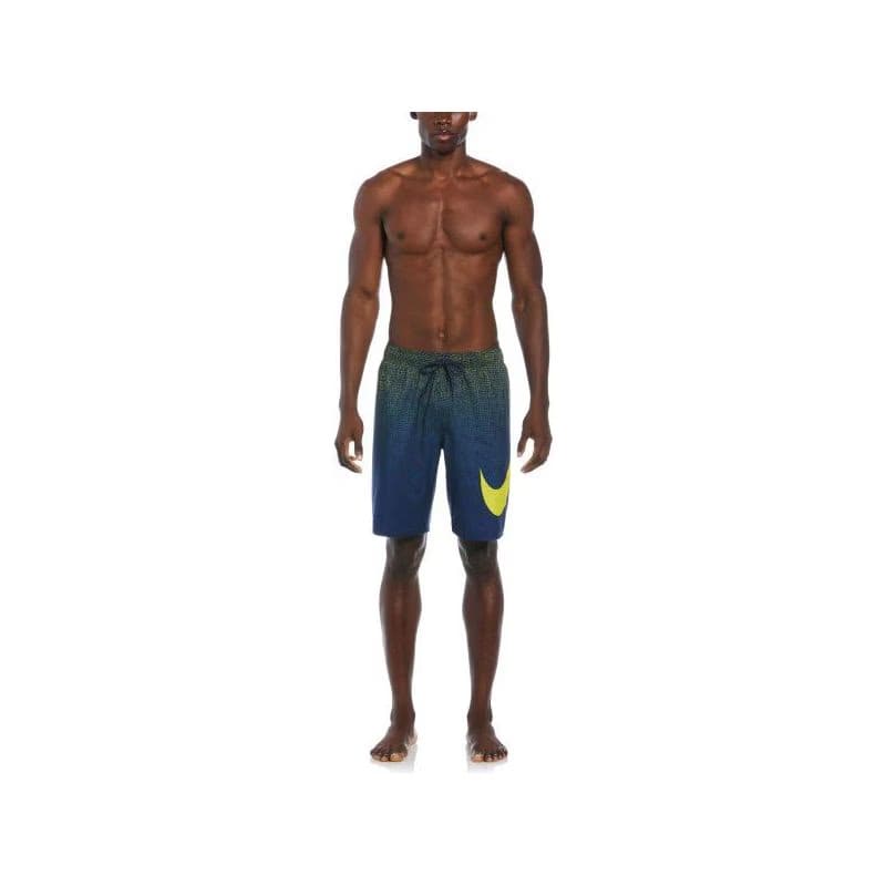 Pánske plavky NIKE SWIM Grid Swoosh Breaker 9 inch-730-opti yellow 4