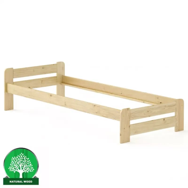Posteľ borovica LK099–80x200 surová 1