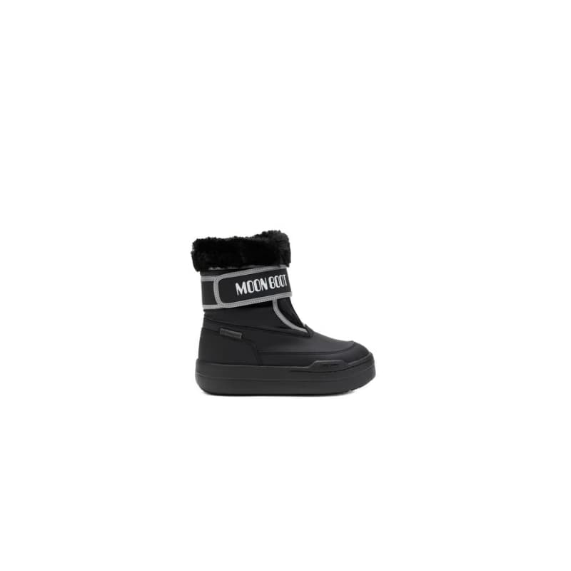 Juniorské vysoké zimné topánky MOON BOOT MB JR PARK STRAP, N001 BLACK 1