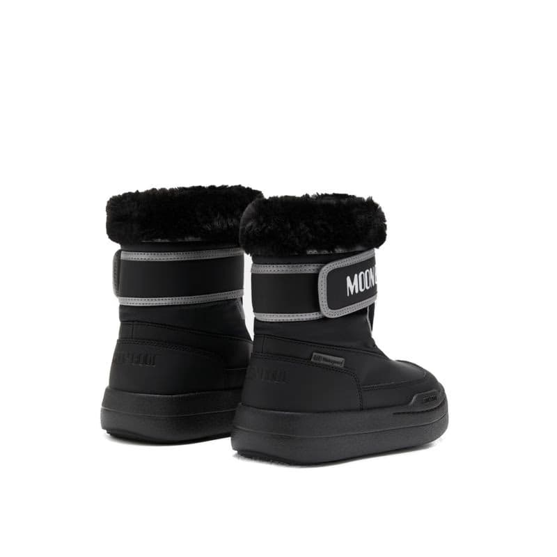 Juniorské vysoké zimné topánky MOON BOOT MB JR PARK STRAP, N001 BLACK 3