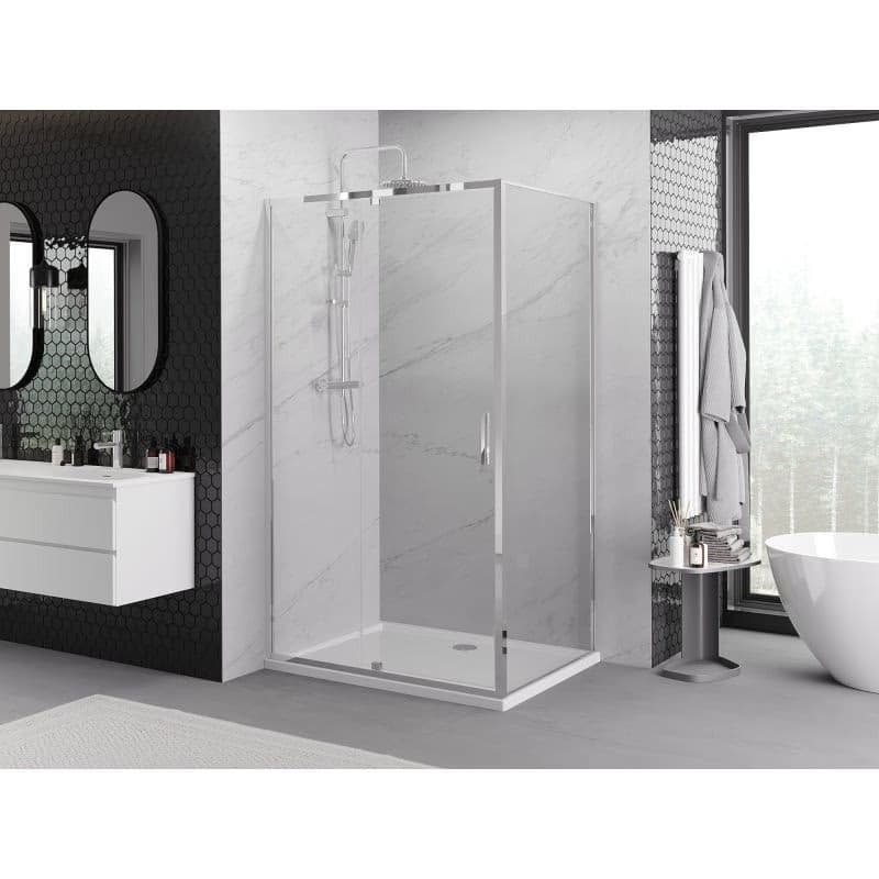 MEXEN/S - Exo sprchovací kút dvere krídlové 155 x 95, transparent, chróm 819-155-095-01-00 4