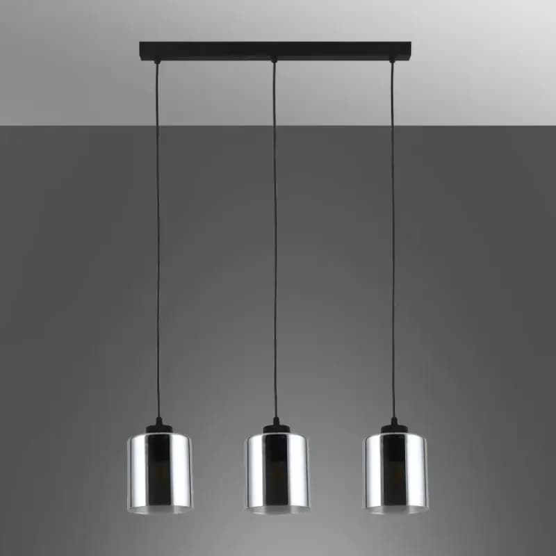 Luster SIERRA 11718 MM BLACK 3XE27
