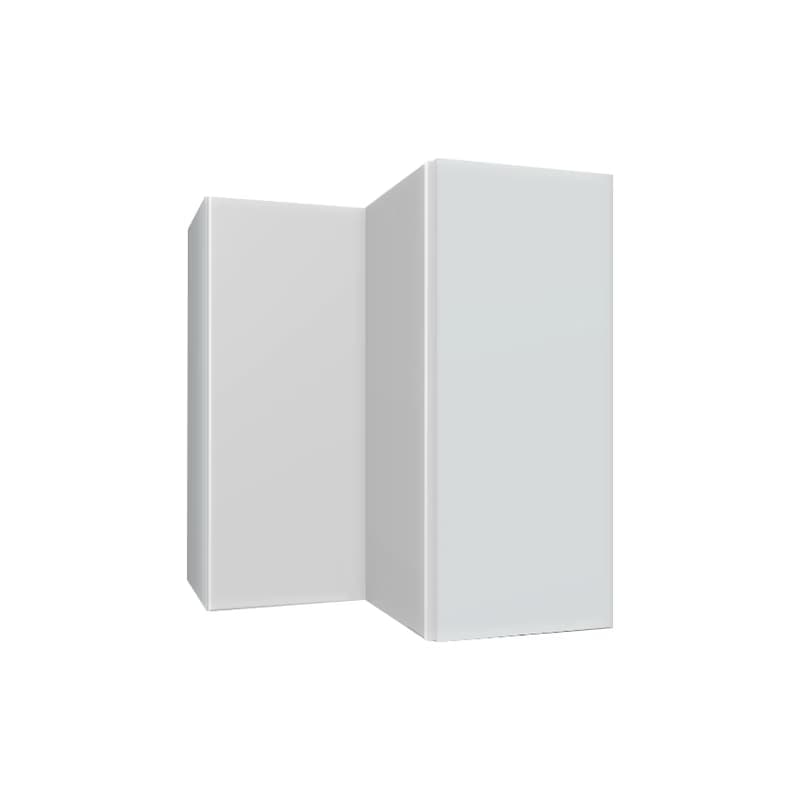 ArtExt Vrchná kuchynská skrinka rohová Napoli W12/60 POVRCHOVÁ ÚPRAVA DVIEROK: LESK, FAREBNÉ PREVEDENIE KORPUSU: GREY 1