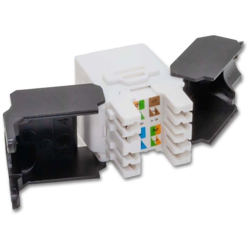 Keystone Cat5E, UTP, samozarezávací so zaklapnutím, biely 3