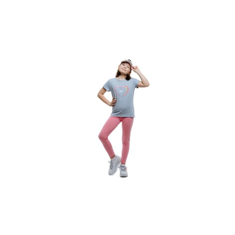 Dievčenské legíny 4F JUNIOR TIGHTS CAS F039-56S-LIGHT PINK 1