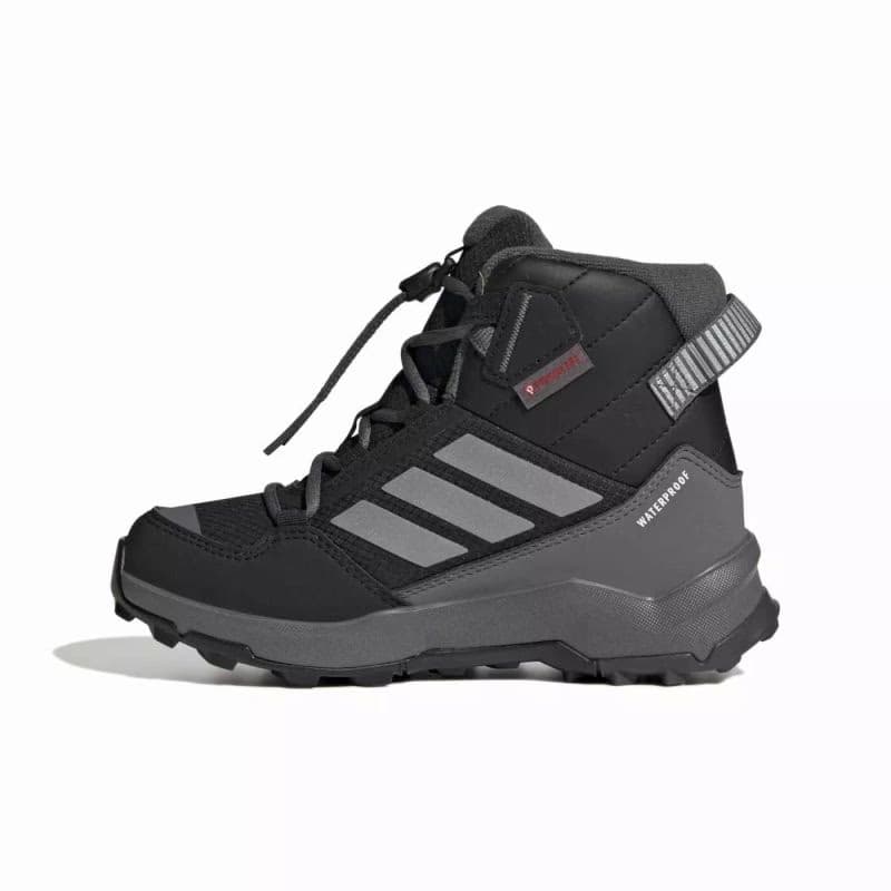Juniorské členkové zimné topánky ADIDAS Terrex AX4R CW+ Jr core black matte silver grey six 3
