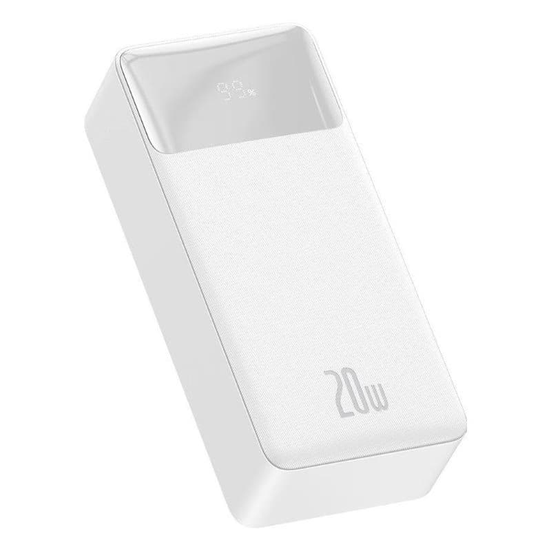 Baseus Bipow powerbanka s digitálnym displejom 30000mAh 20W biela 2