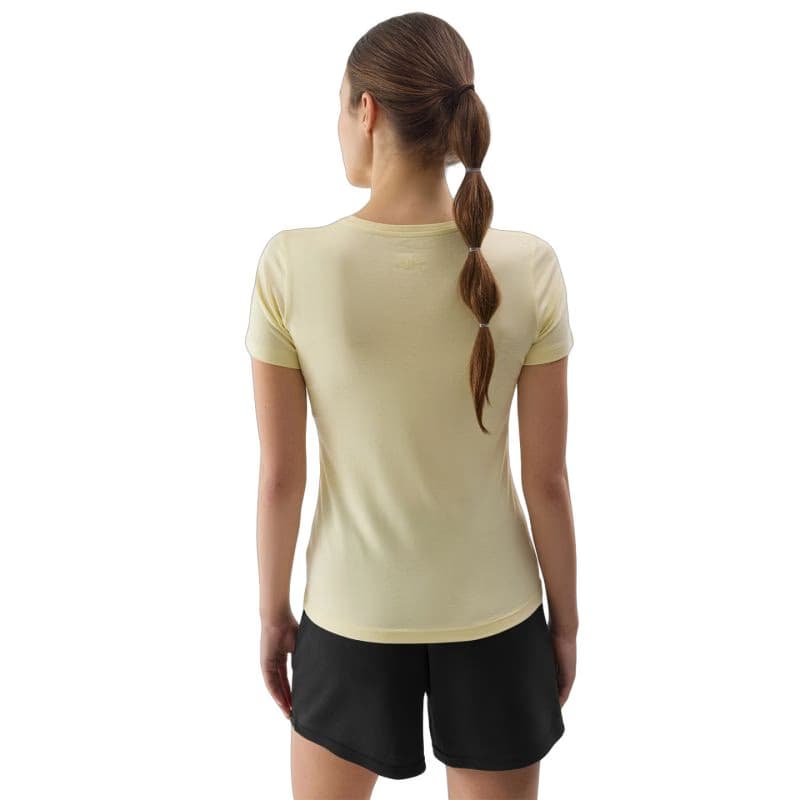 Dámske tričko s krátkym rukávom 4F TSHIRT-WSS24TTSHF1267-73S-LIGHT LEMON 2