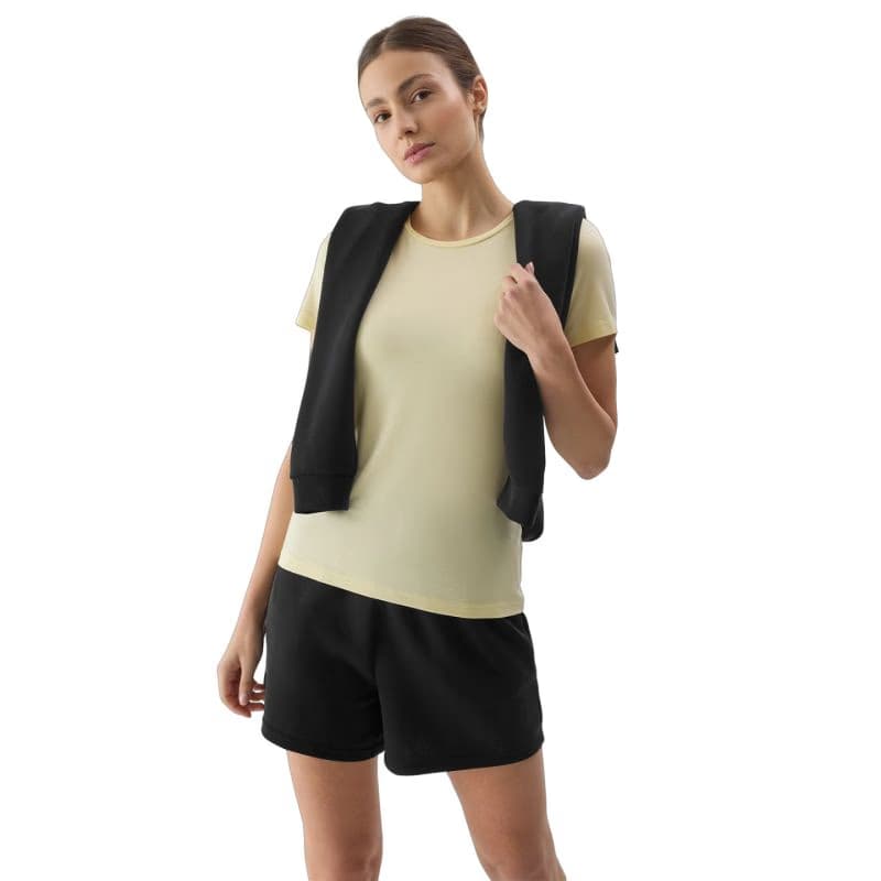 Dámske tričko s krátkym rukávom 4F TSHIRT-WSS24TTSHF1267-73S-LIGHT LEMON 3