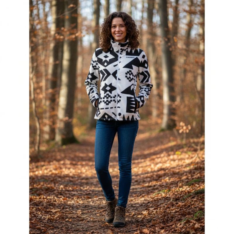 Dámska flisová mikina so zipsom FUNDANGO Serena Fleece Jacket-915- totem 4