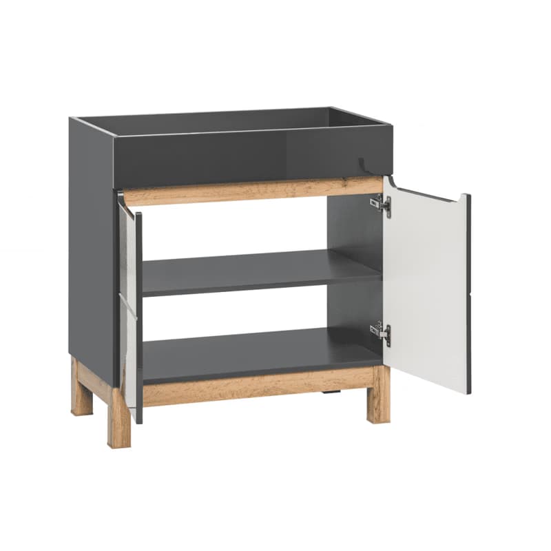 ArtCom Skrinka pod umývadlo BALI Grafit 820 | 60 cm 3