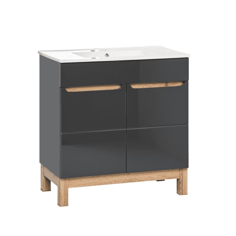ArtCom Skrinka pod umývadlo BALI Grafit 820 | 60 cm 4