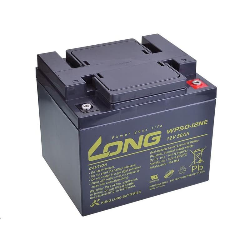 Long 12V 50Ah olovený akumulátor DeepCycle AGM M6 (WP50-12NE)