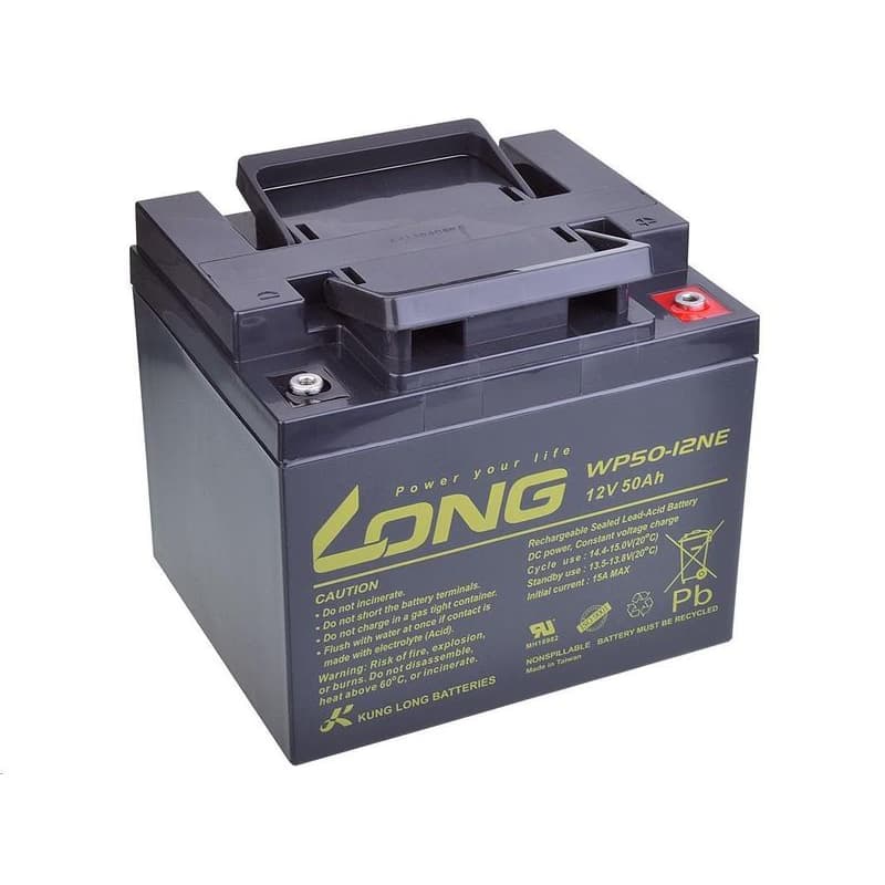 Long 12V 50Ah olovený akumulátor DeepCycle AGM M6 (WP50-12NE) 2