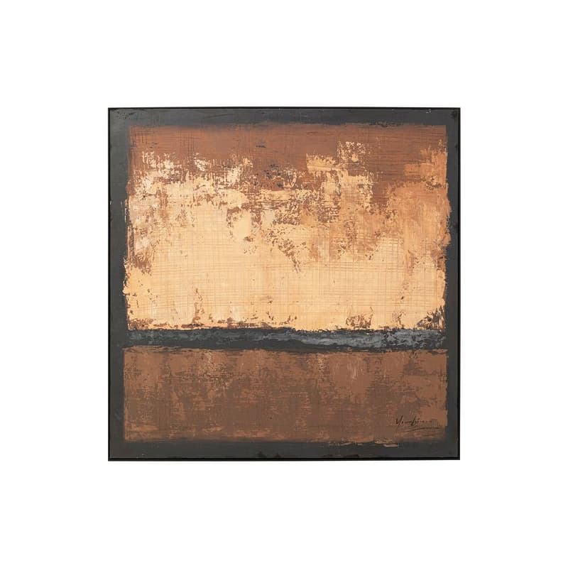 Silence obraz hnedý 120x120 cm