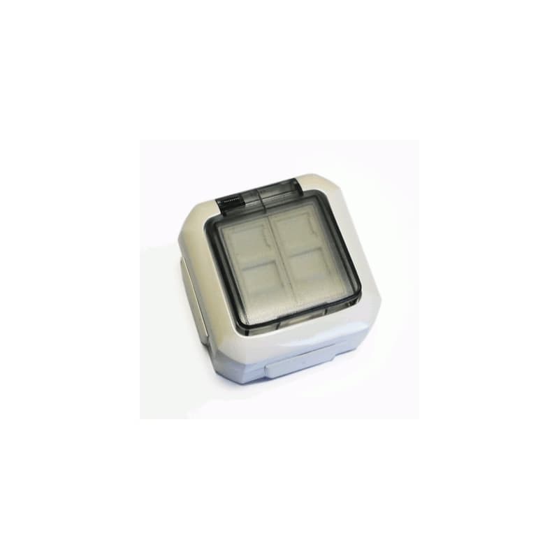 ABB Dátová zásuvka OUTDOOR IP54 STP CAT5E 2xRJ45