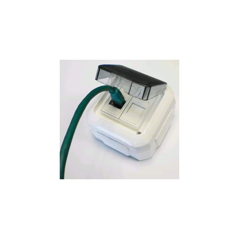 ABB Dátová zásuvka OUTDOOR IP54 STP CAT5E 2xRJ45 2