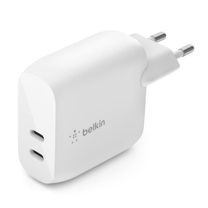 Belkin BOOST CHARGE™ Duálna 40W USB-C Power Delivery nástenná nabíjačka, biela 1