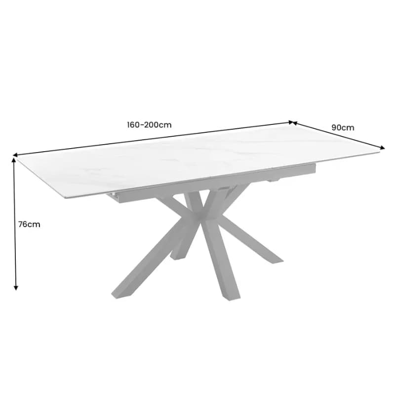 Rozkladací jedálenský stôl ATUM Dekorhome 4