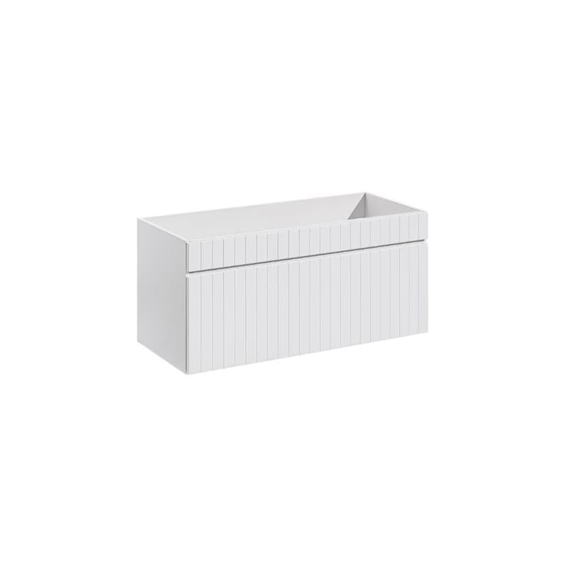 ArtCom Kúpeľňová skrinka s umývadlom a doskou ICONIC White DU100/1 | 100 cm 3
