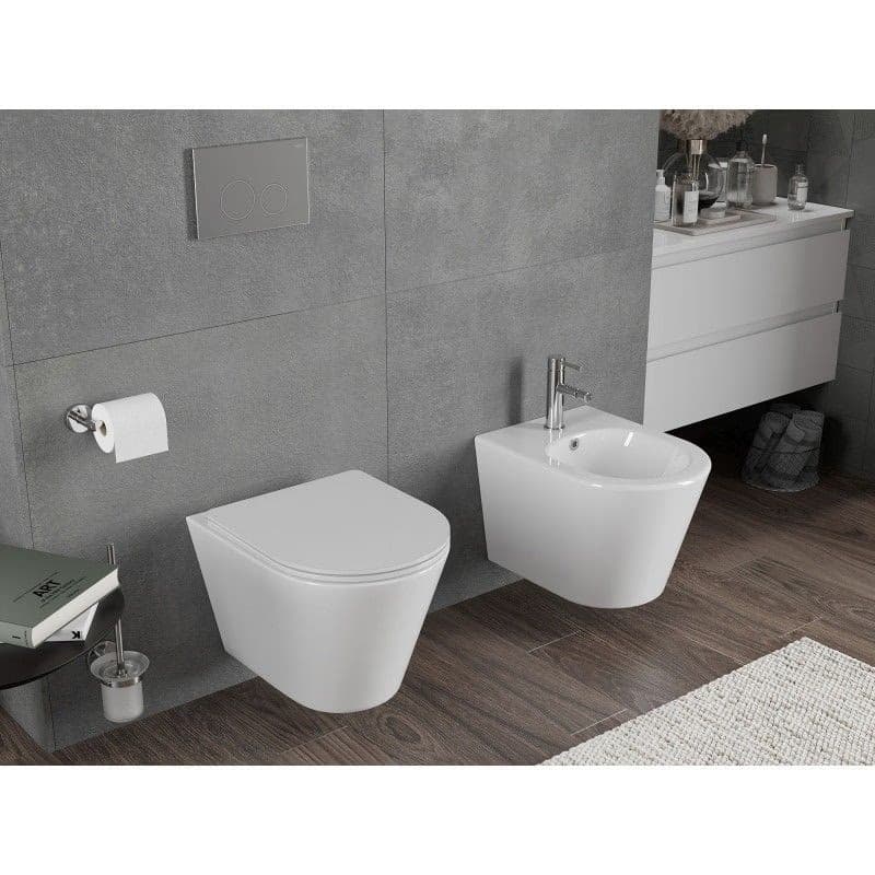 MEXEN - Rico Závesná WC misa Rimless Tornado, biela lesk 3372XX00T 5