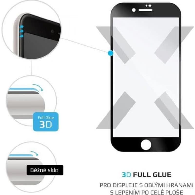 FIXED ochranné sklo Full Cover pre Apple iPhone 7/8/SE (2020), čierna 5