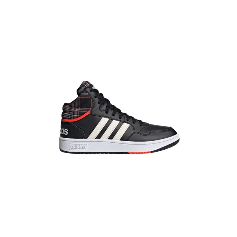 Pánska rekreačná obuv ADIDAS Hoops 3.0 Mid core black cloud white grey two