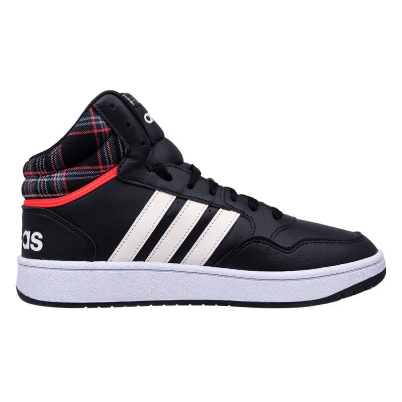 Pánska rekreačná obuv ADIDAS Hoops 3.0 Mid core black cloud white grey two 3