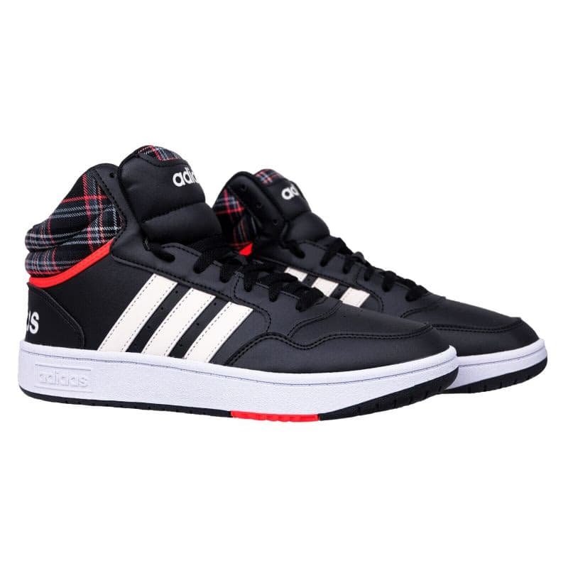 Pánska rekreačná obuv ADIDAS Hoops 3.0 Mid core black cloud white grey two 4