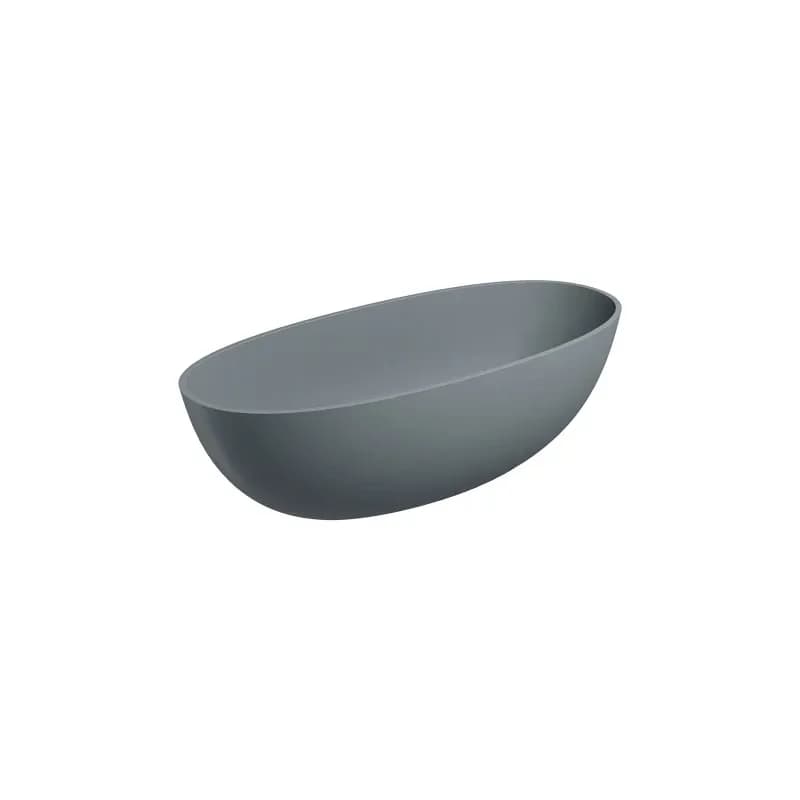 OMNIRES - SHELL M+ voľne stojaca vaňa, 175 x 78 cm, sivá/popol SHELL175WWAG