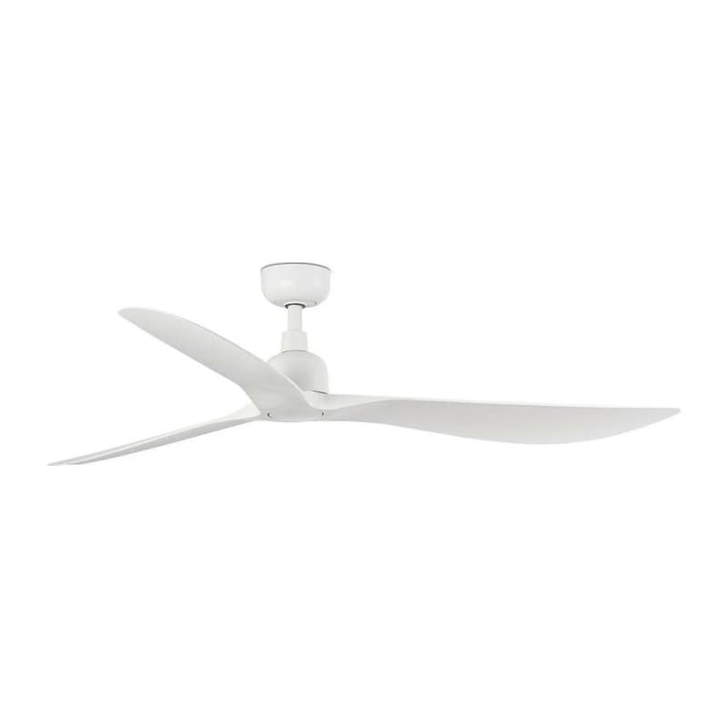 FARO Barcelona FARO 34363- Stropný látor OUTWOOD L biela pr. 150 cm IP44 + diaľkové ovládanie 34363