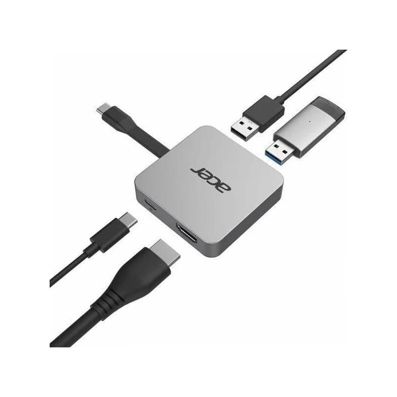 ACER dokovacia stanica 4in1 Type-C: 1 x HDMI + 2 x USB3.2 + 1 x USB C 3