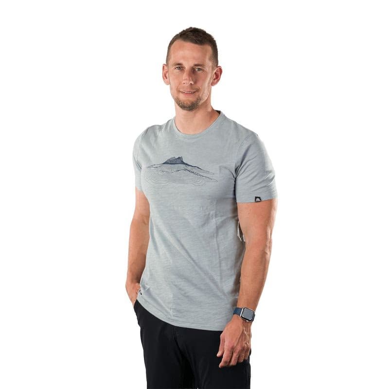 Pánske turistické tričko s krátkym rukávom NORTHFINDER JACINT-368skyblue 2