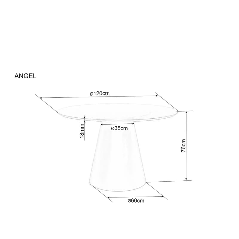 Signal Jedálenský stôl ANGEL | dub 120 cm 4