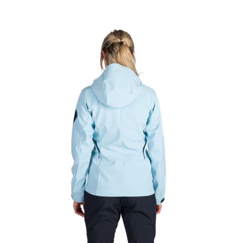 Dámska turistická softshellová bunda NORTHFINDER ANGIE-368skyblue 3