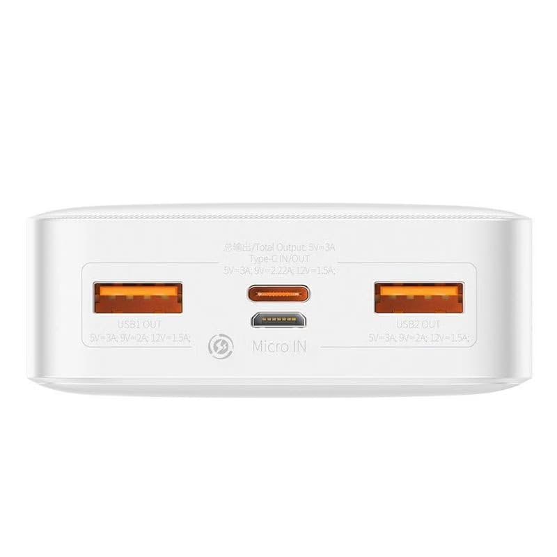 Baseus Bipow powerbanka s digitálnym displejom 20000mAh 20W biela 4